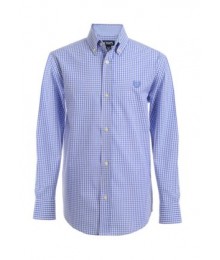 Chaps Light Blue Plain Long Sleeve Shirt